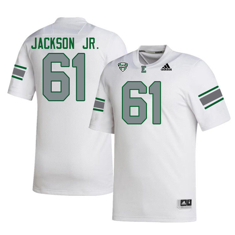 Eastern Michigan Eagles #61 Jeremiah Jackson Jr. College Football Jerseys Stitched Sale-White